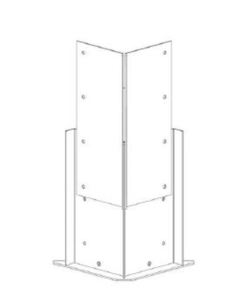 Extension leg M200-300, 3000mm, 4mm M&M